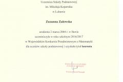 certyfikat Z.Zalewska